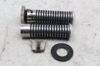 Handtagsset, ribbat gummi, kromfinish Moto Guzzi California III VW 87-93