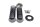 Handtagsset, ribbat gummi, kromfinish Moto Guzzi California III VW 87-93