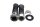 Handtagsset, ribbat gummi, kromfinish Moto Guzzi California III VW 87-93