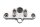 Övre gaffelbrygga, styrhuvudets lagerfäste, klämblock BMW R 1100 GS 259 0409 93-99