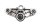 Övre gaffelbrygga, styrhuvudets lagerfäste, klämblock BMW R 1100 GS 259 0409 93-99