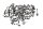 Schroefset motorsteunframe stroomlijnkap BMW R 1100 GS 259 0409 93-99