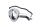 Behuizing voor linker richtingaanwijzer, chroom transparant Moto Guzzi California III VW 87-93