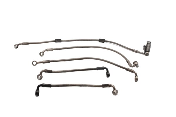 Remleidingenset van roestvrij staal, voor en achter. BMW R 1200 GS K25 0307 R12 04-07