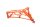 Frame, space tube, orange, front mount KTM 1290 Super Duke R 1290SDR/14 14-16