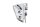 Support de pare-brise droit BMW R 1200 GS K25 0307 R12 04-07