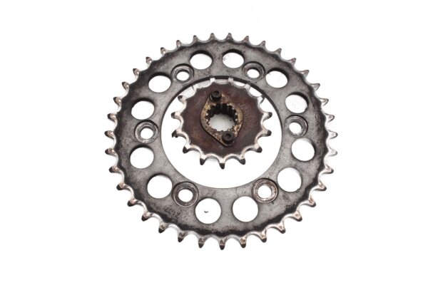Tandwiel, rondsel, aandrijftandwielset, achter en voor Ducati 750 SS ZDM750SC 91-98