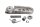 Fodstøtte forreste venstre, grovt fortandet, foldemekanisme BMW R 1200 GS K25 0307 R12 04-07