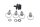 Pikakiinnityssarja, vasen etuverhoilupaneeli BMW R 1200 GS K25 0307 R12 04-07