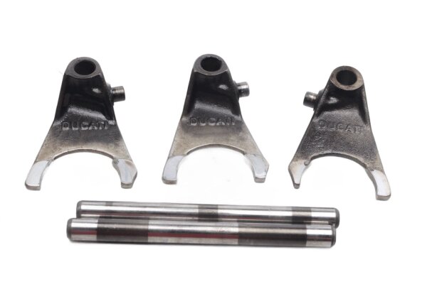 Shift forks, shift rods, gearbox, fork shaft set Ducati 750 SS ZDM750SC 91-98