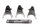 Shift forks, shift rods, gearbox, fork shaft set Ducati 750 SS ZDM750SC 91-98