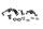 Kraftstofftank Halter Set Befestigung Gummi BMW R 1200 GS K25 0307 R12 04-07