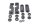 Set rubberen bevestigingshouders voor de stoelbekleding BMW R 1200 GS K25 0307 R12 04-07