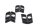 Rubberen buffer bagagedrager montageset BMW R 1200 GS K25 0307 R12 04-07