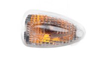 Richtingaanwijzer rechtsvoor, transparant glas, oranje...