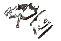 Timing chain, chain tensioner, guide rail, engine Honda...