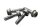 Frame strut, engine mount, front left Suzuki DL 650 V-Strom WVB1 04-06