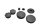 Couvercle, bouchon, ensemble de protection, cadre BMW R 1200 GS K25 0307 R12 04-07