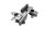 Chain tensioner axle swingarm adjusting screw Suzuki DL 650 V-Strom WVB1 04-06