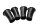 Förgasarens insugningstratt gummilufttratt set om fyra BMW K 1300 R K43 0518 09-15