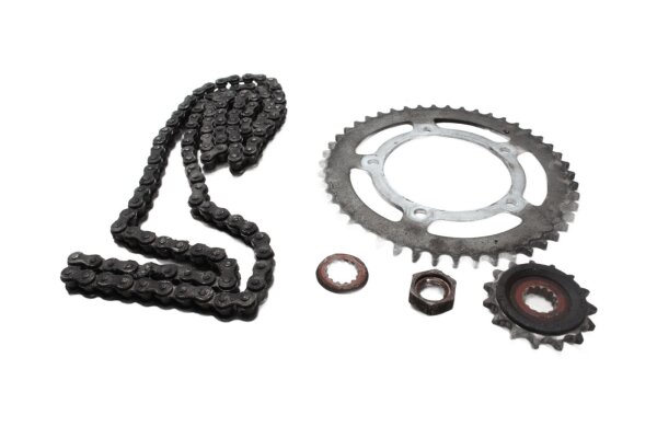 Chain kit, sprocket, chain drive set, chain Suzuki DL 650 V-Strom WVB1 04-06