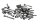 Vis de moteur, jeu de vis, divers BMW K 1200 S K40 K12S 0581 05-08