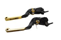 Bremshebel Kupplungshebel vorne verstellbar Set gold BMW K 1300 R K43 0518 09-15