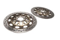 Front drilled brake discs, set with ventilation Honda CB...
