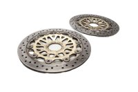 Front drilled brake discs, set with ventilation Honda CB...