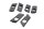 Set di tamponi in gomma per portapacchi, supporto per borse laterali BMW R 1200 GS K25 0307 R12 04-07