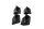 Set di portapacchi, supporto laterale sinistro per valigia BMW R 1200 GS K25 0307 R12 04-07