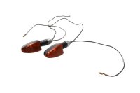 Front left and right turn signal set, tinted Honda CB...