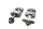 Verstelbare stuurverhogers van chroom Honda CB 1000 F Big One SC30 93-96