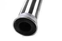 Rubber handlebar grip, chrome, front left, ribbed Honda...