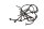 Brake line set hydraulic hose connection Honda VFR 800 FI RC46 98-01