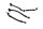 Brake line set hydraulic hose connection Honda VFR 800 FI RC46 98-01