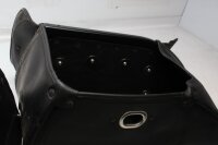 Leather saddlebags with lock and key Harley Davidson universell