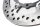 Reiitetty kelluva takajarrulevyn kiinnitys KTM Duke 690 690DUKE 08-09