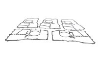Oil pan gasket set, engine gasket, oil pan Triumph universell