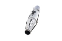 Chrome-plated exhaust muffler and catalytic converter, Street Custom Harley Davidson universell