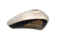 Réservoir de carburant, réservoir dessence, décor doré, noir Indian Scout 1130 Bobber 18-18