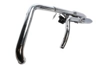 Dual exhaust system chrome complete manifold Harley Davidson universell