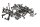 Skruvsats för motormonteringsplattans klämmor BMW K 1200 R K43 0594 05-08