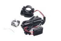 Port de chargement USB, support de guidon étanche Progress Motorrad Zubehör universell