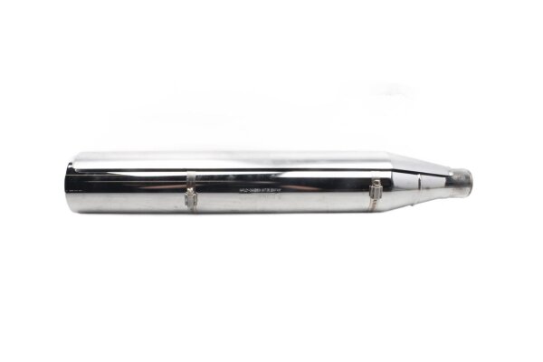 Exhaust silencer, catalytic converter, slip-on, chrome Harley Davidson universell