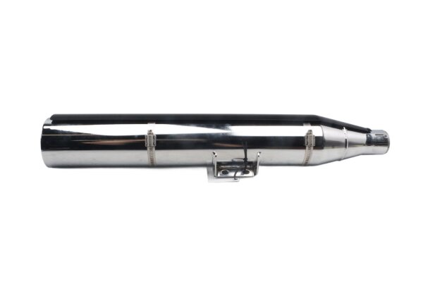 Exhaust muffler catalytic converter silencer chrome Harley Davidson universell