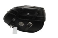 C-Bow leather saddlebag with Buffalo lock and side...