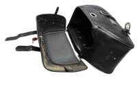 C-Bow leather saddlebag with Buffalo lock and side mounting Suzuki universell