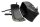 C-Bow leather saddlebag with Buffalo lock and side mounting Suzuki universell