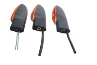 Universal LED turn signal set, orange housing, black,...